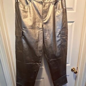 ASOS Curve Silver Boot Cargo Pants